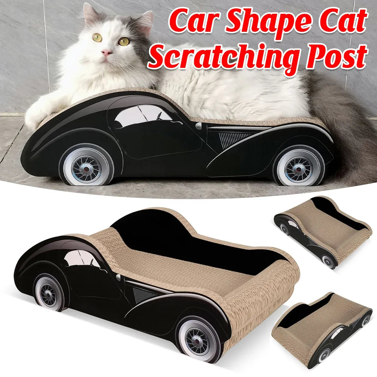 Tatami Cat Scratcher Sofa Corrugated Cardboard Car Bed Lounge Scratch Pad